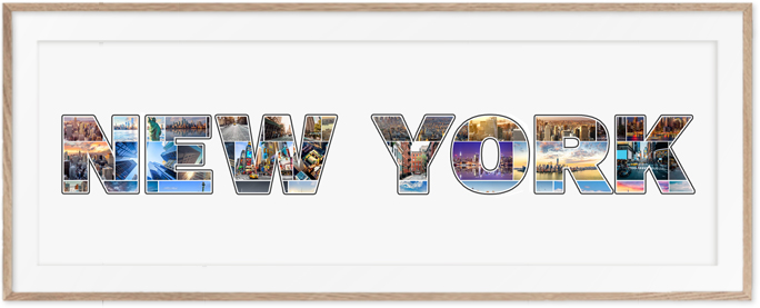 Un collage New York en souvenir original de votre voyage